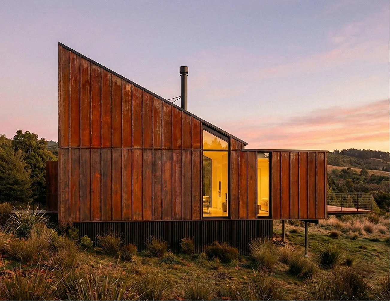 Casa Vieja, vivienda de madera en el paisaje de Chiloé